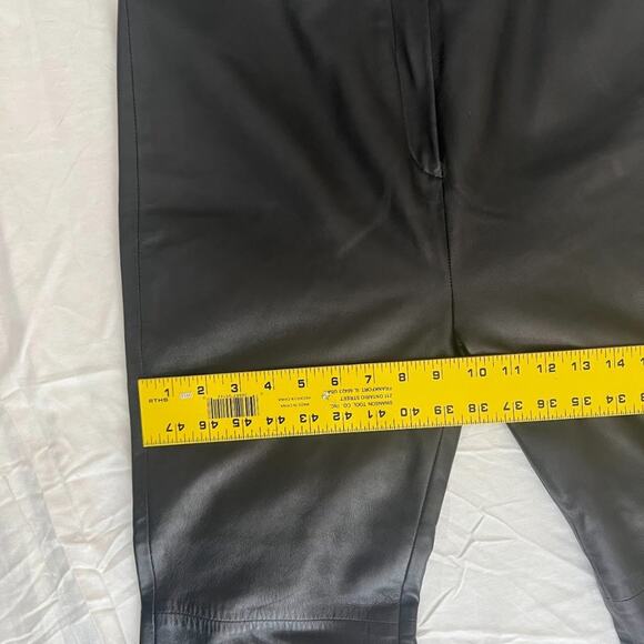 Davide Cenci Leather Pants Lined with Silk - Picture 15 of 15